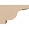 Ekena Millwork 3"W x 9"D x 6"H Classic Newport Rough Cedar Woodgrain TimberThane Corbel, Primed Tan CORUR03X09X06NEWRCPR - alternate 2